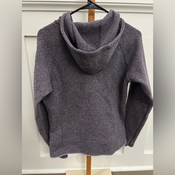 The North Face Heathered Gray/Purple Half-Zip Pullover Hoodie Women’s sz Med - Picture 6 of 7